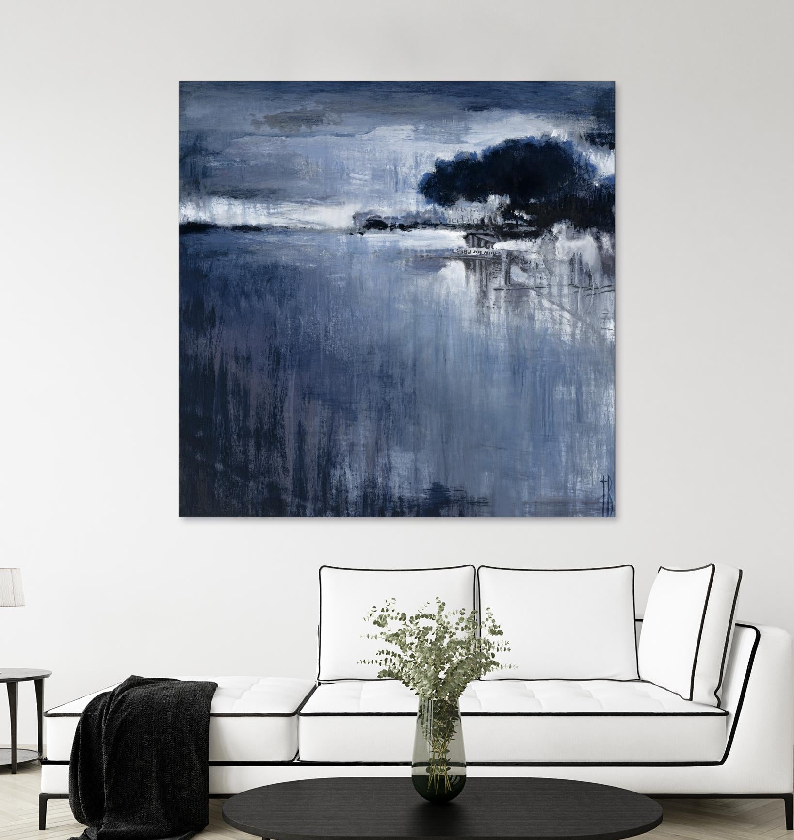 Cambria Fields by Terri Burris on GIANT ART - white abstract