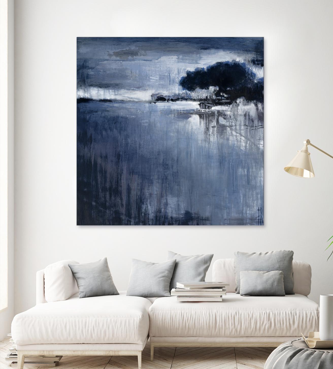 Cambria Fields by Terri Burris on GIANT ART - white abstract