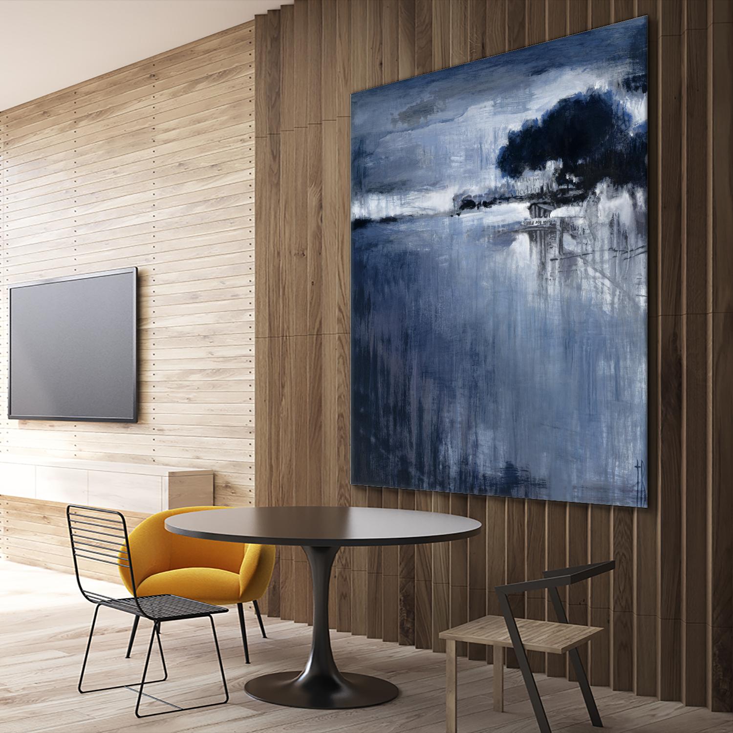 Cambria Fields by Terri Burris on GIANT ART - white abstract