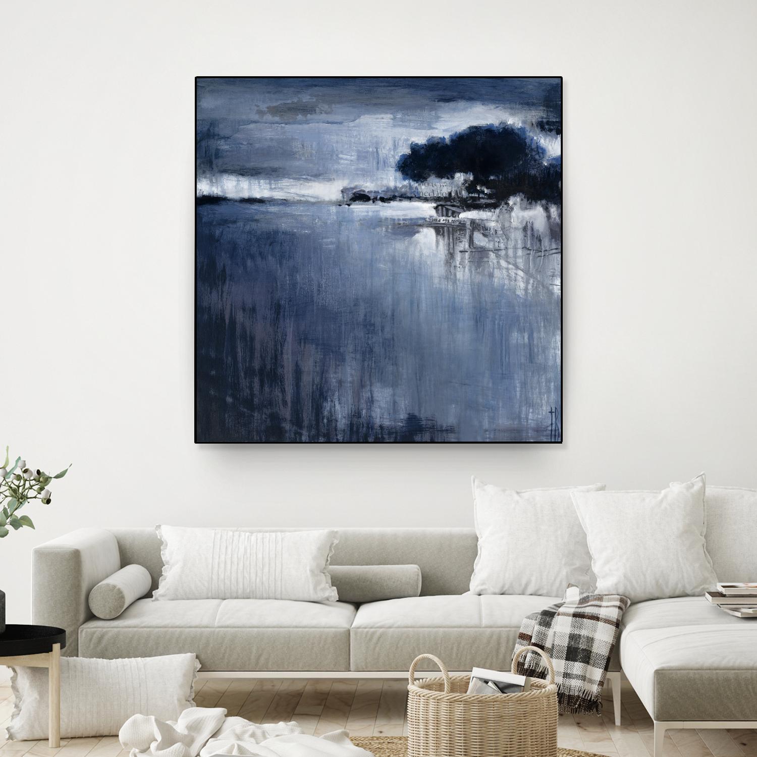 Cambria Fields by Terri Burris on GIANT ART - white abstract