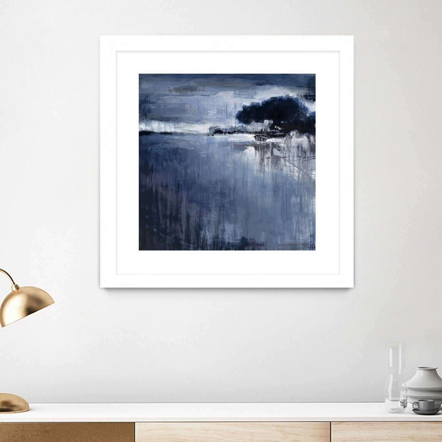 Cambria Fields by Terri Burris on GIANT ART - white abstract