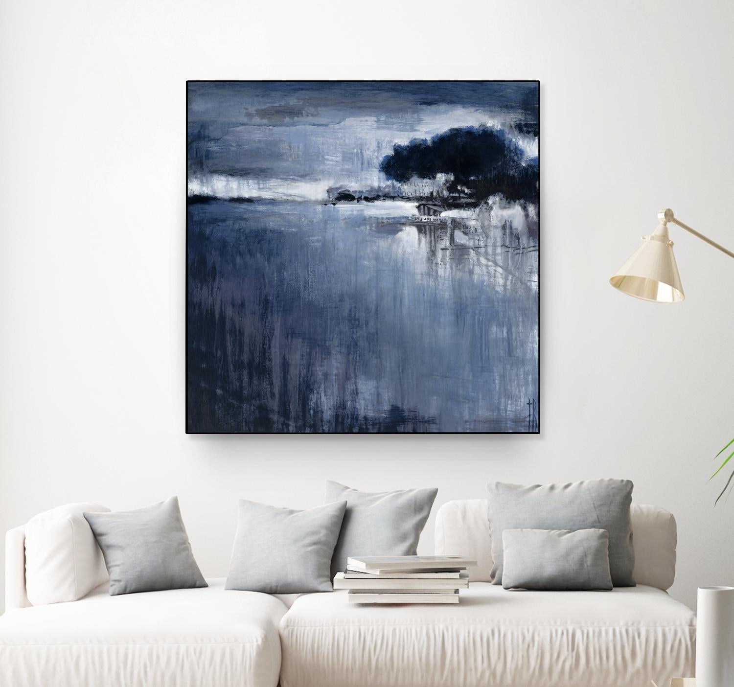 Cambria Fields by Terri Burris on GIANT ART - white abstract