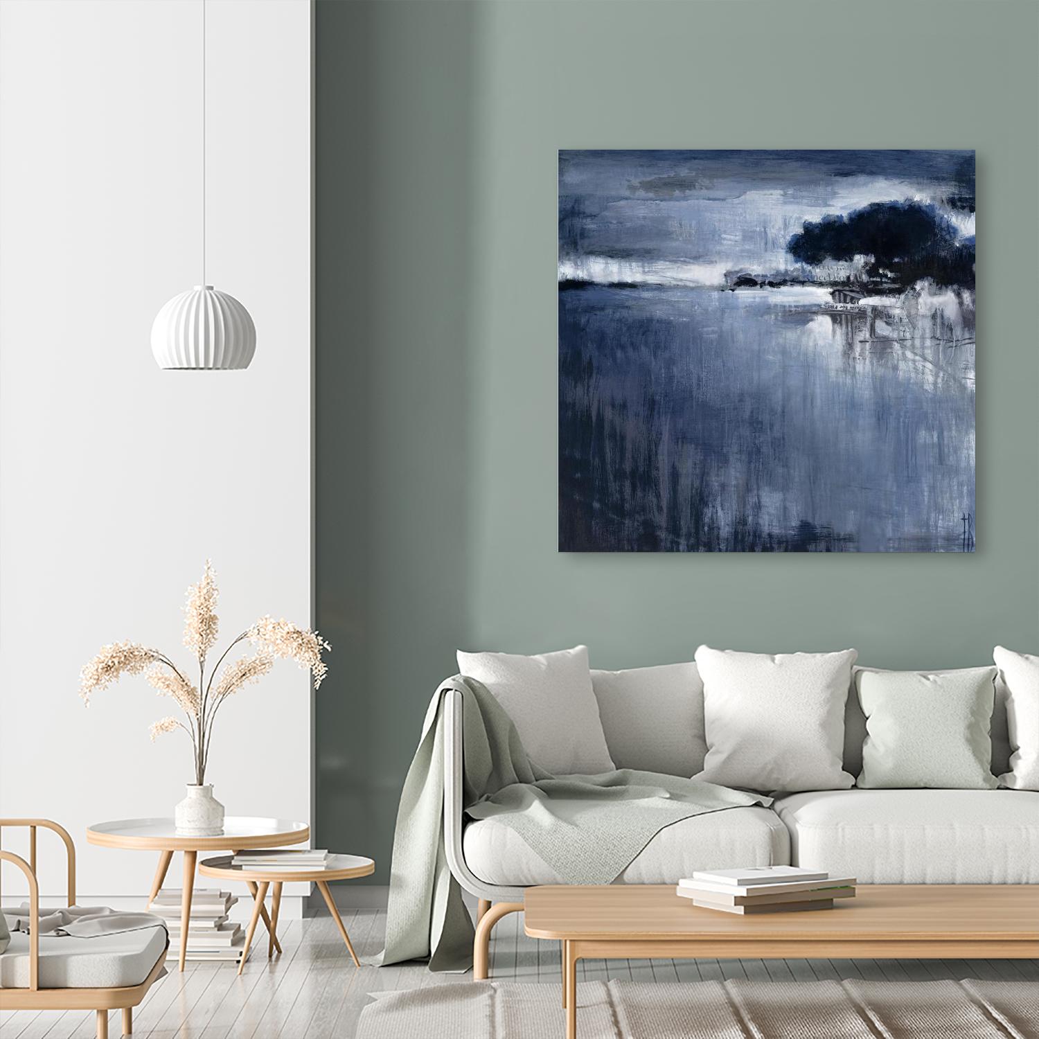 Cambria Fields by Terri Burris on GIANT ART - white abstract