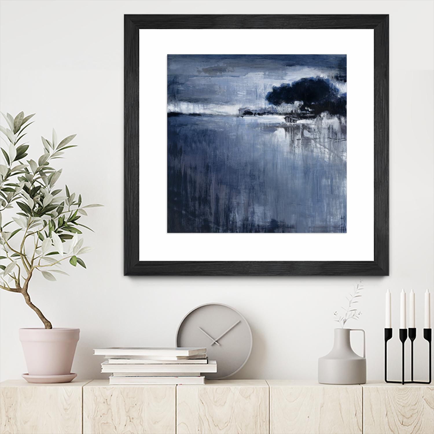 Cambria Fields by Terri Burris on GIANT ART - white abstract