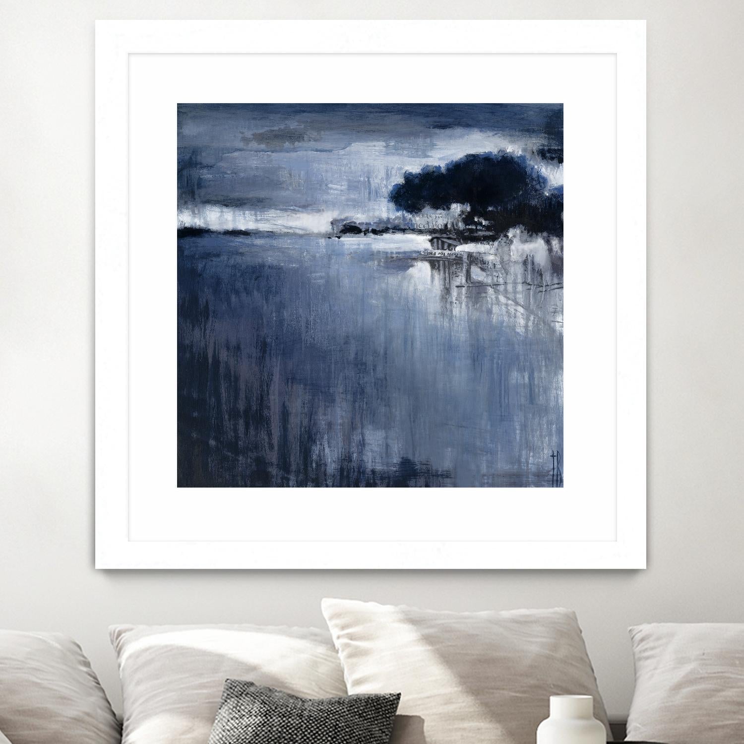 Cambria Fields by Terri Burris on GIANT ART - white abstract