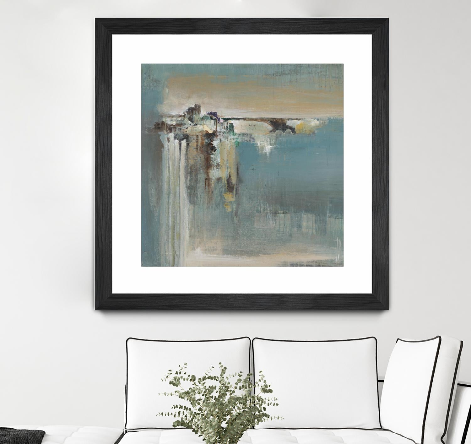 Fragmented Fields by Terri Burris on GIANT ART - grey abstract