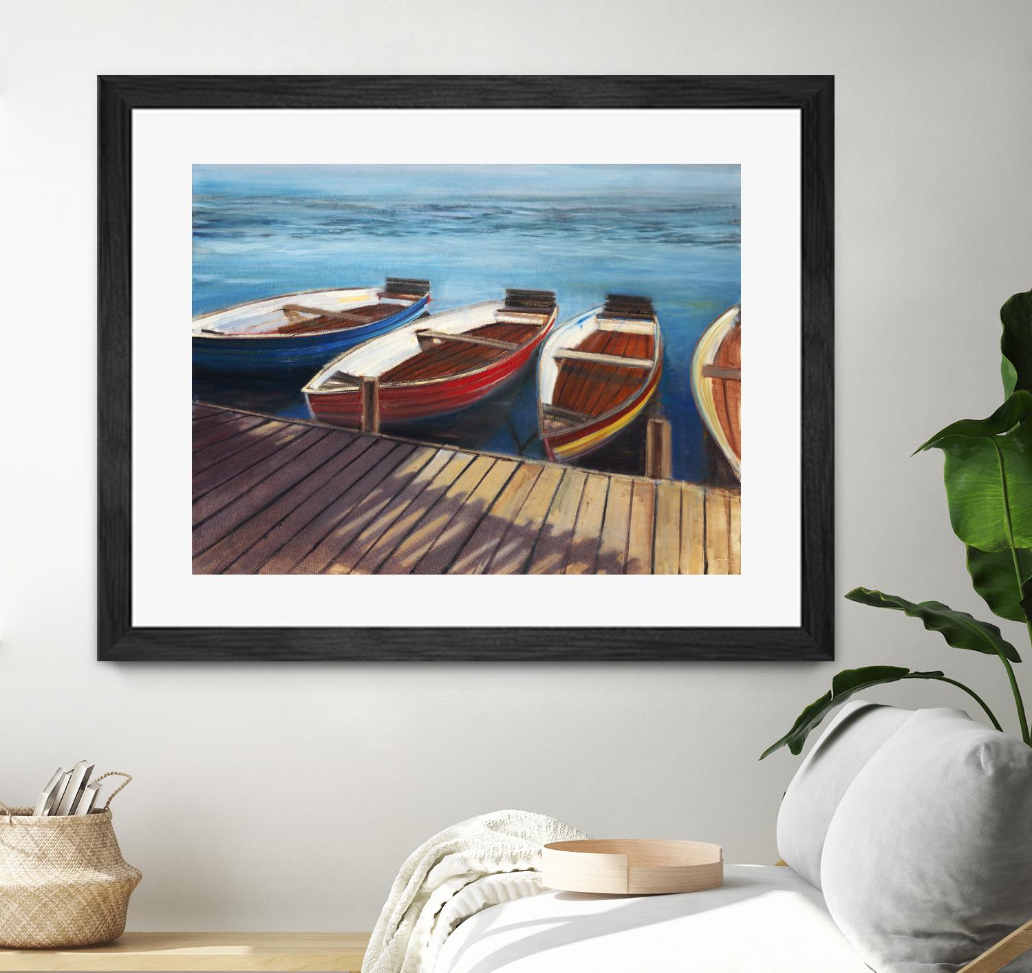 Row Boats by Joseph Cates on GIANT ART - brown nautical