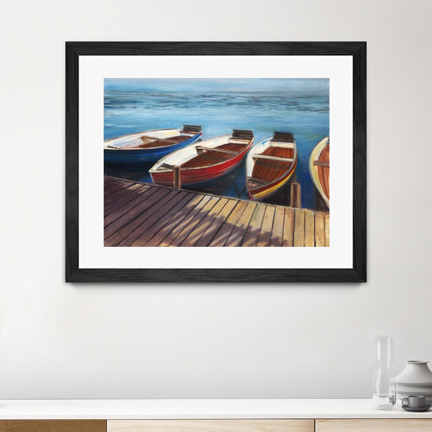 Row Boats by Joseph Cates on GIANT ART - brown nautical