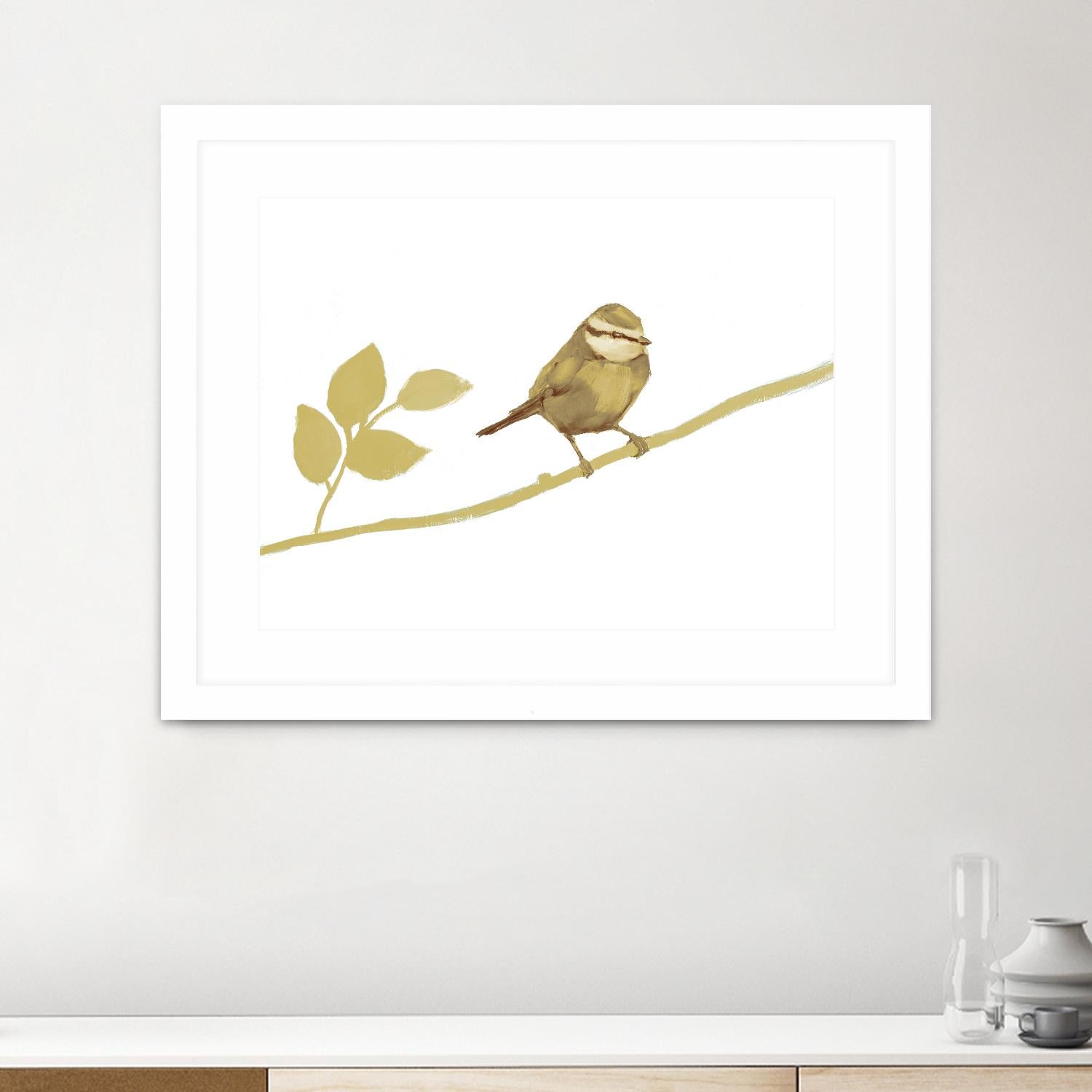 Feathered Friends I V2 by Stacey D'Aguiar on GIANT ART - yellows birds
