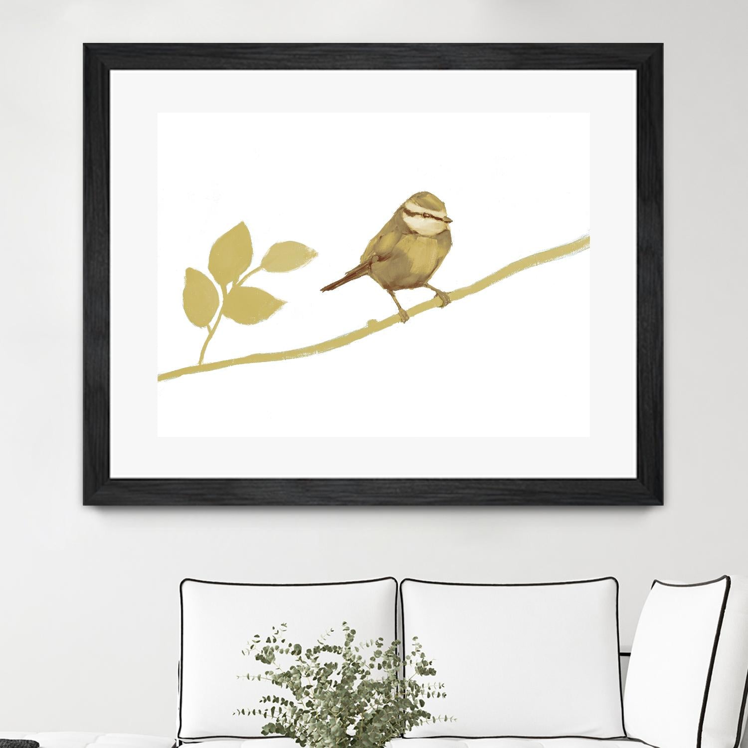 Feathered Friends I V2 by Stacey D'Aguiar on GIANT ART - yellows birds