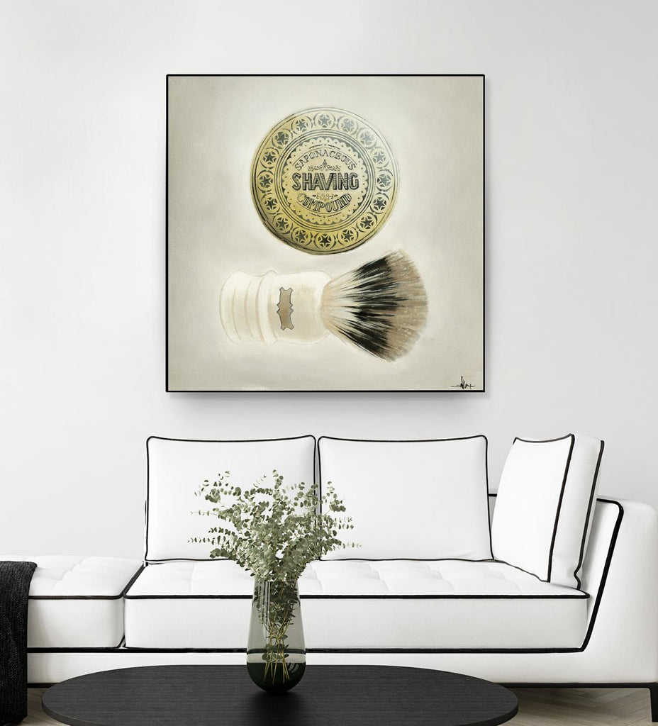 Bearded Brush by KC Haxton on GIANT ART - black vintage