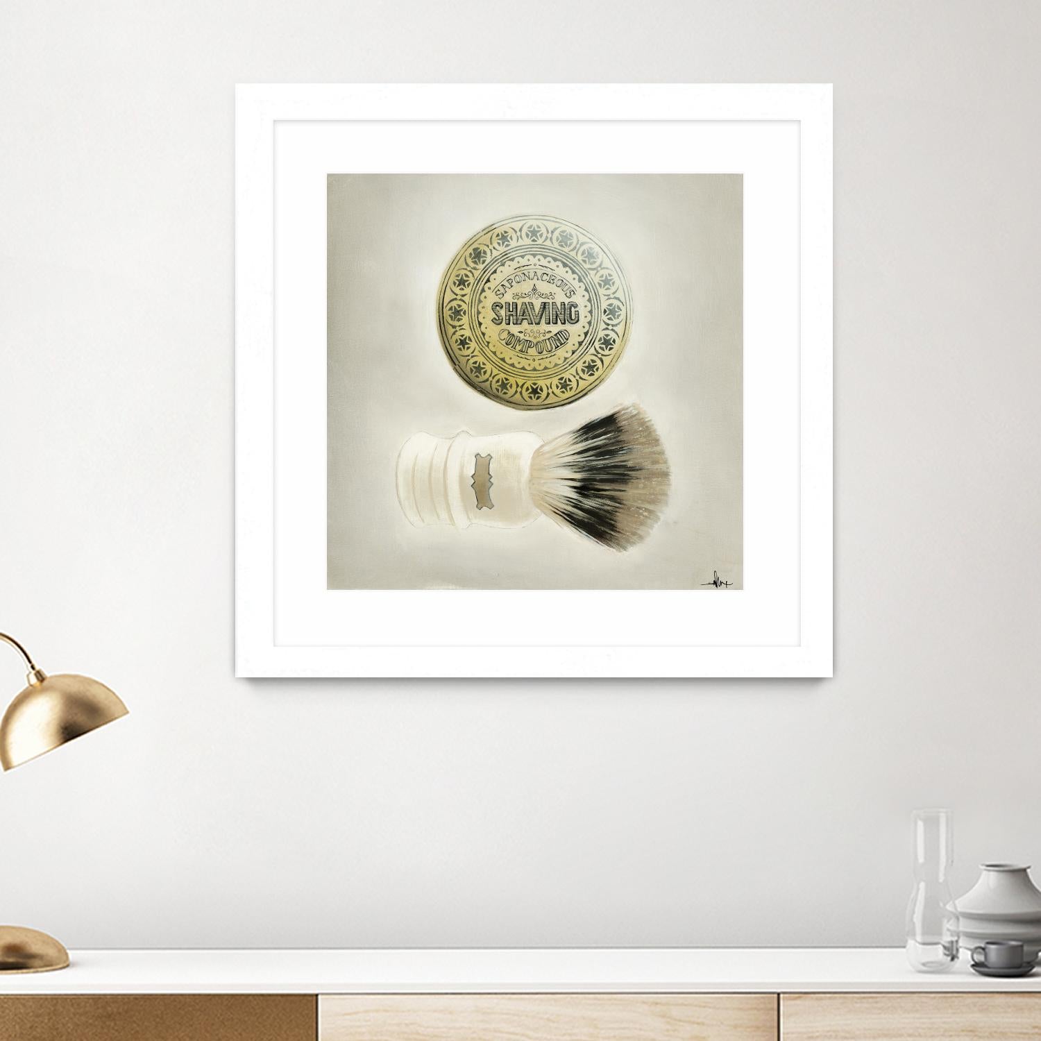 Bearded Brush by KC Haxton on GIANT ART - black vintage