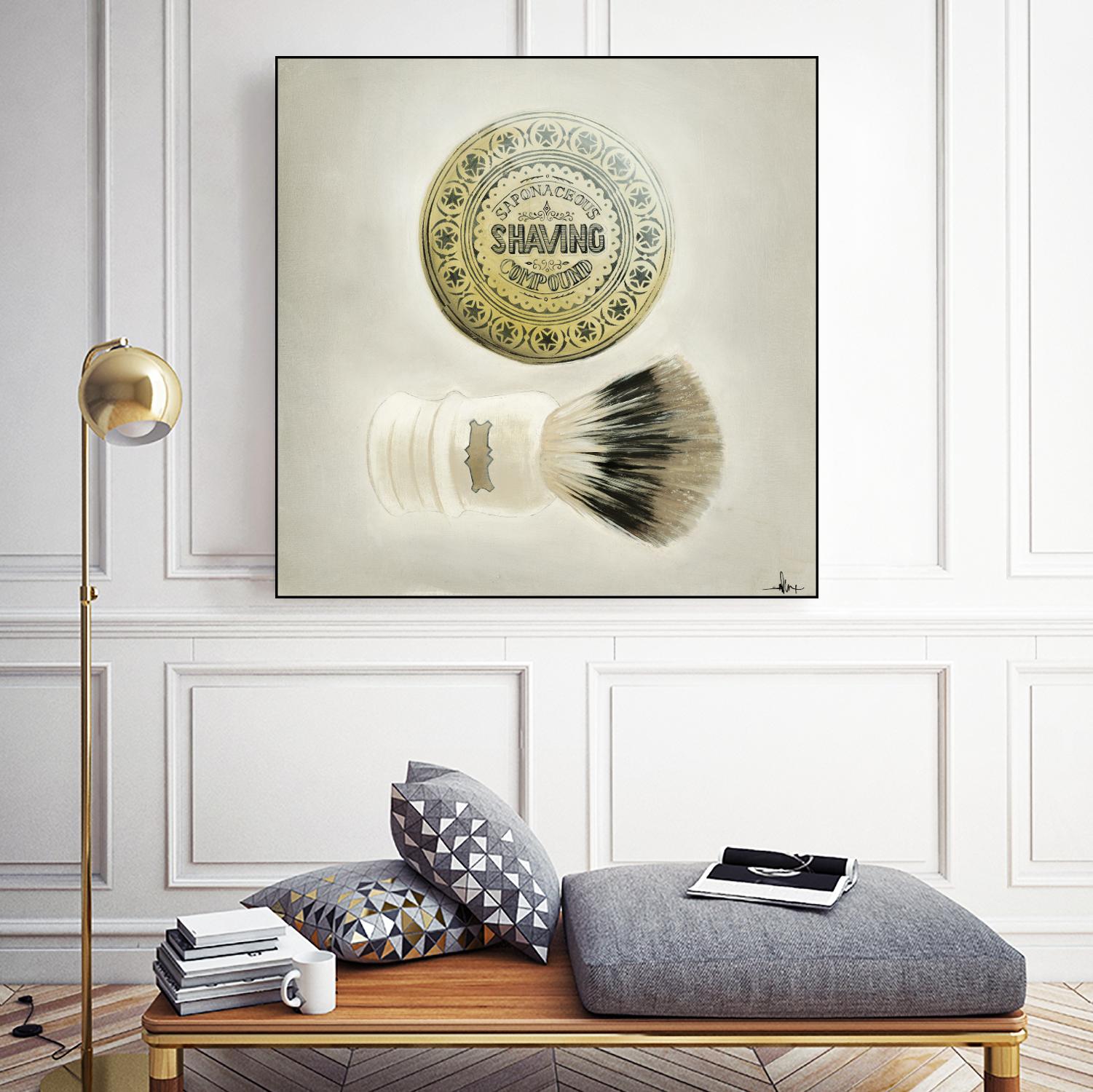 Bearded Brush by KC Haxton on GIANT ART - black vintage