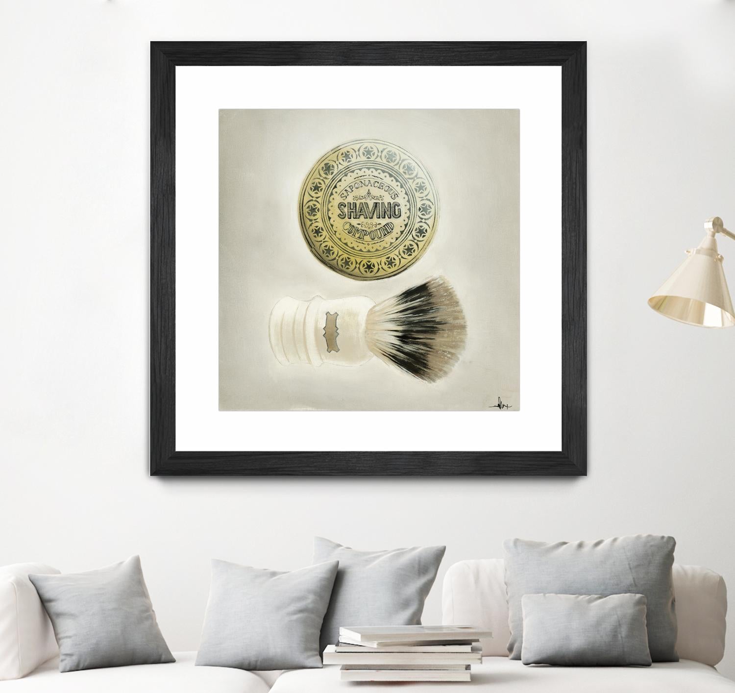 Bearded Brush by KC Haxton on GIANT ART - black vintage