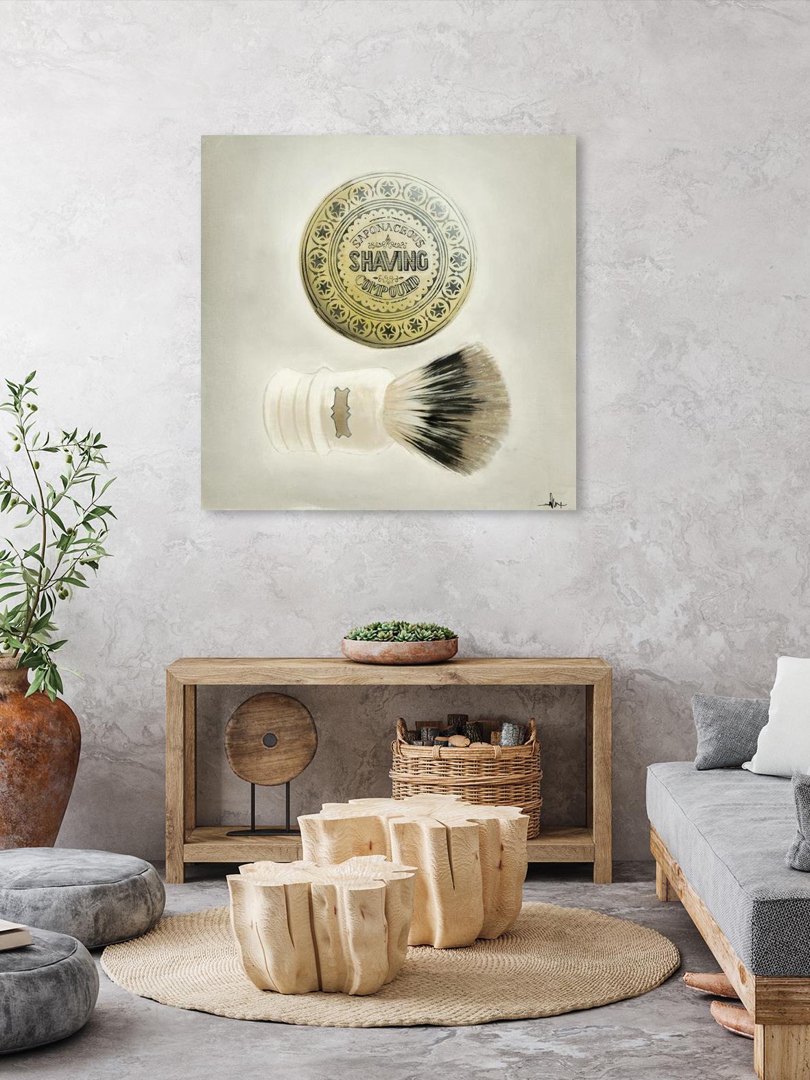 Bearded Brush by KC Haxton on GIANT ART - black vintage