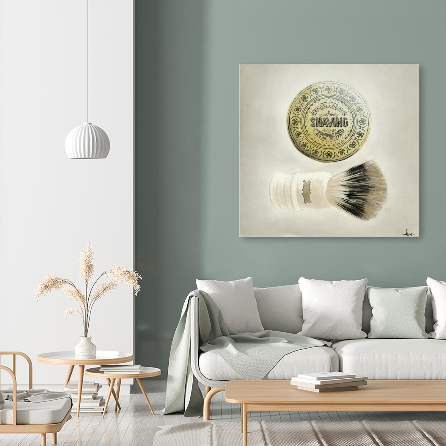 Bearded Brush by KC Haxton on GIANT ART - black vintage