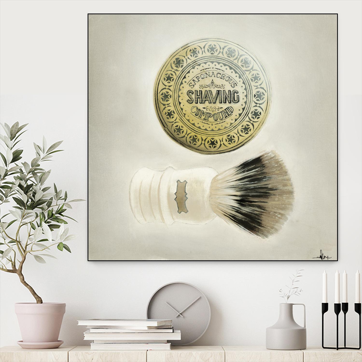 Bearded Brush by KC Haxton on GIANT ART - black vintage