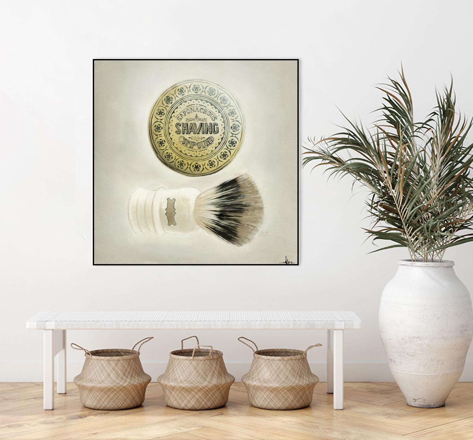 Bearded Brush by KC Haxton on GIANT ART - black vintage