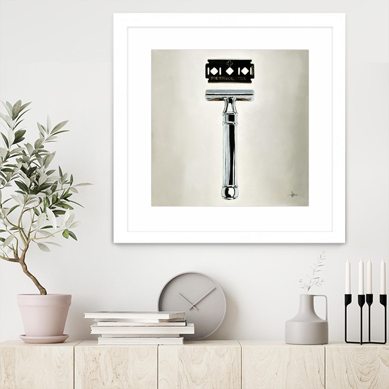 Safety Razor by KC Haxton on GIANT ART - black vintage