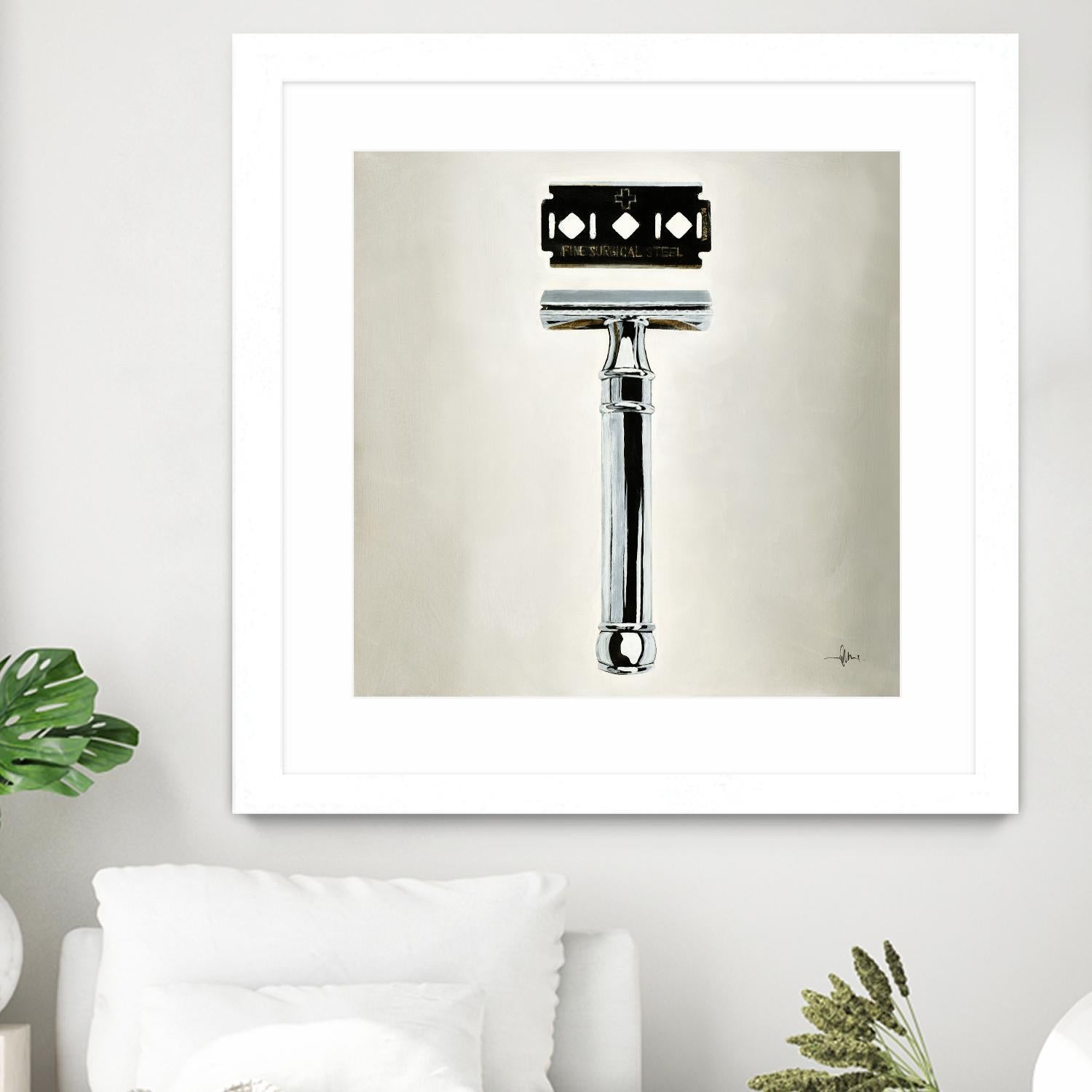 Safety Razor by KC Haxton on GIANT ART - black vintage