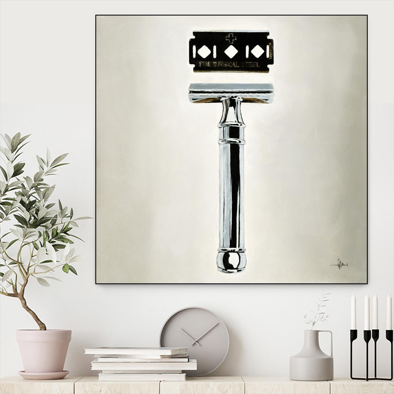 Safety Razor by KC Haxton on GIANT ART - black vintage