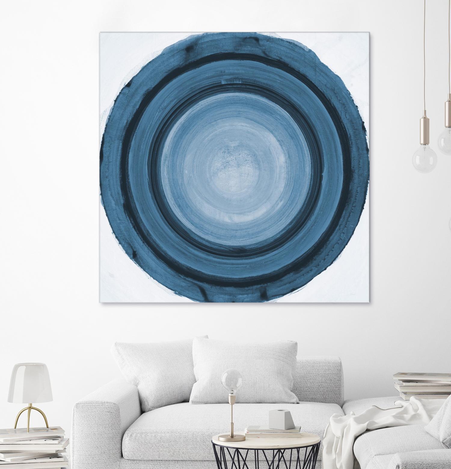 RINGS OF SUCCESS I by RANDY HIBBERD on GIANT ART - blue abstract abstract