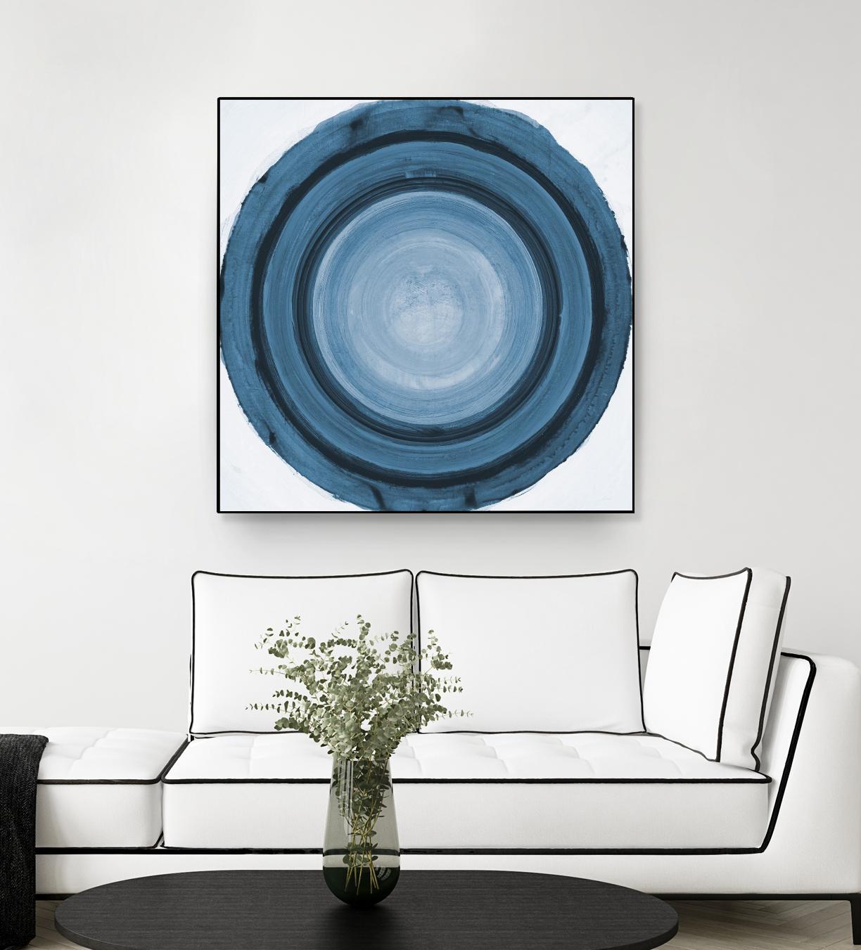 RINGS OF SUCCESS I by RANDY HIBBERD on GIANT ART - blue abstract abstract