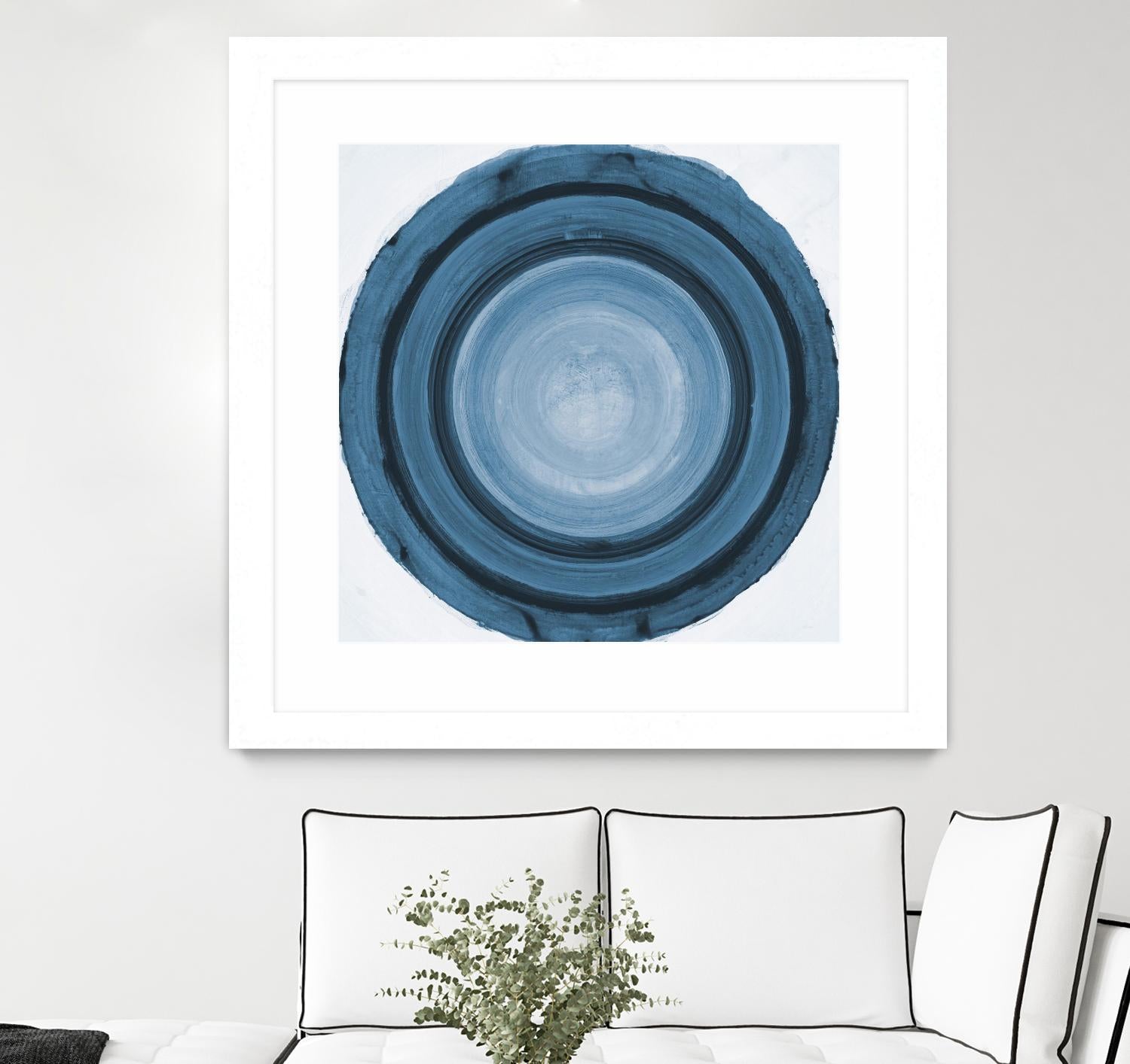 RINGS OF SUCCESS I by RANDY HIBBERD on GIANT ART - blue abstract abstract