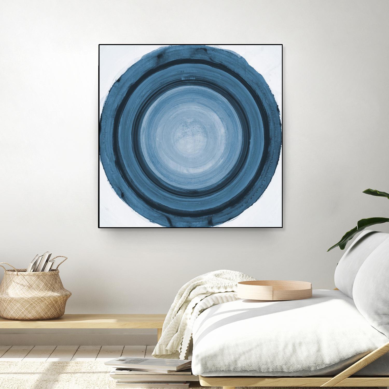 RINGS OF SUCCESS I by RANDY HIBBERD on GIANT ART - blue abstract abstract