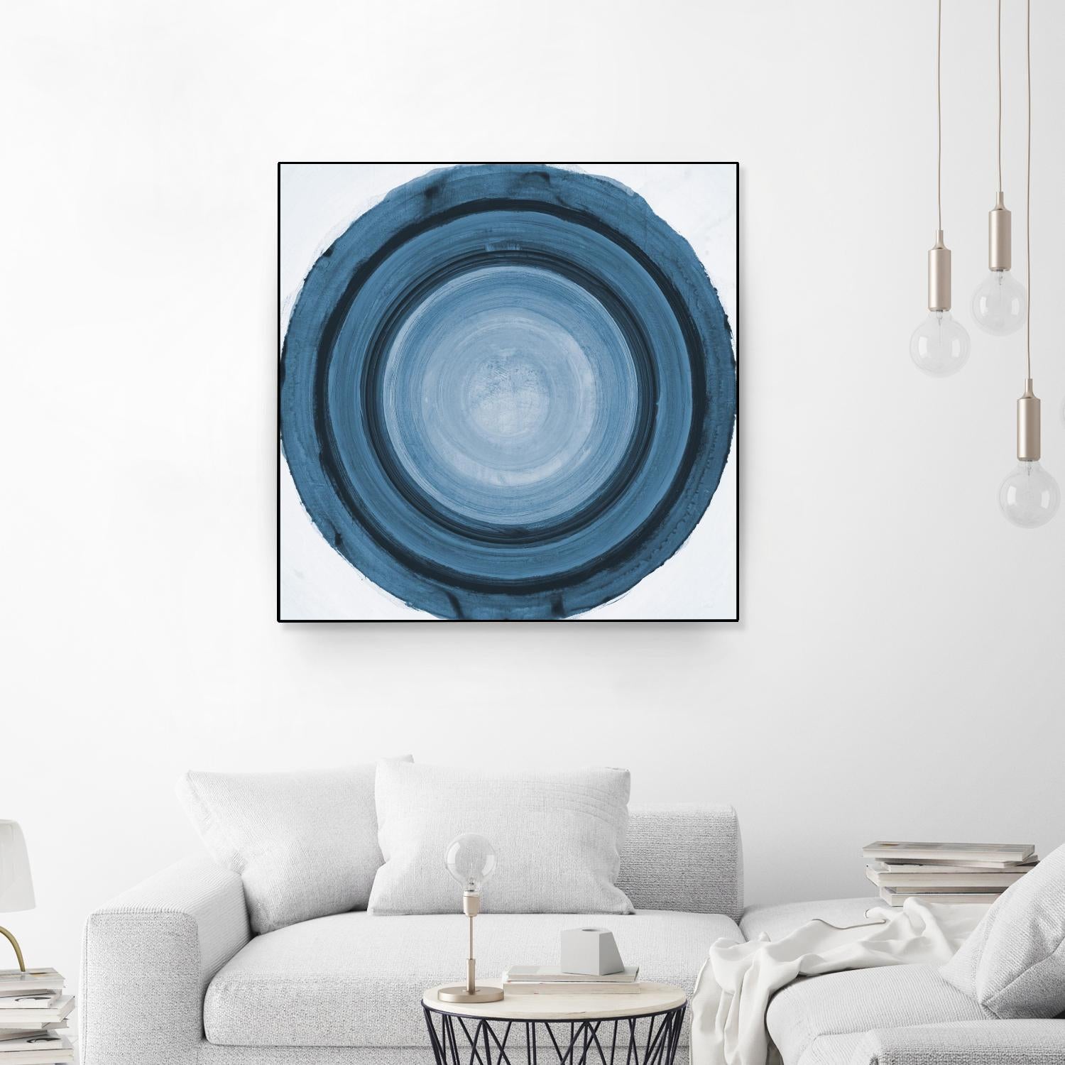 RINGS OF SUCCESS I by RANDY HIBBERD on GIANT ART - blue abstract abstract