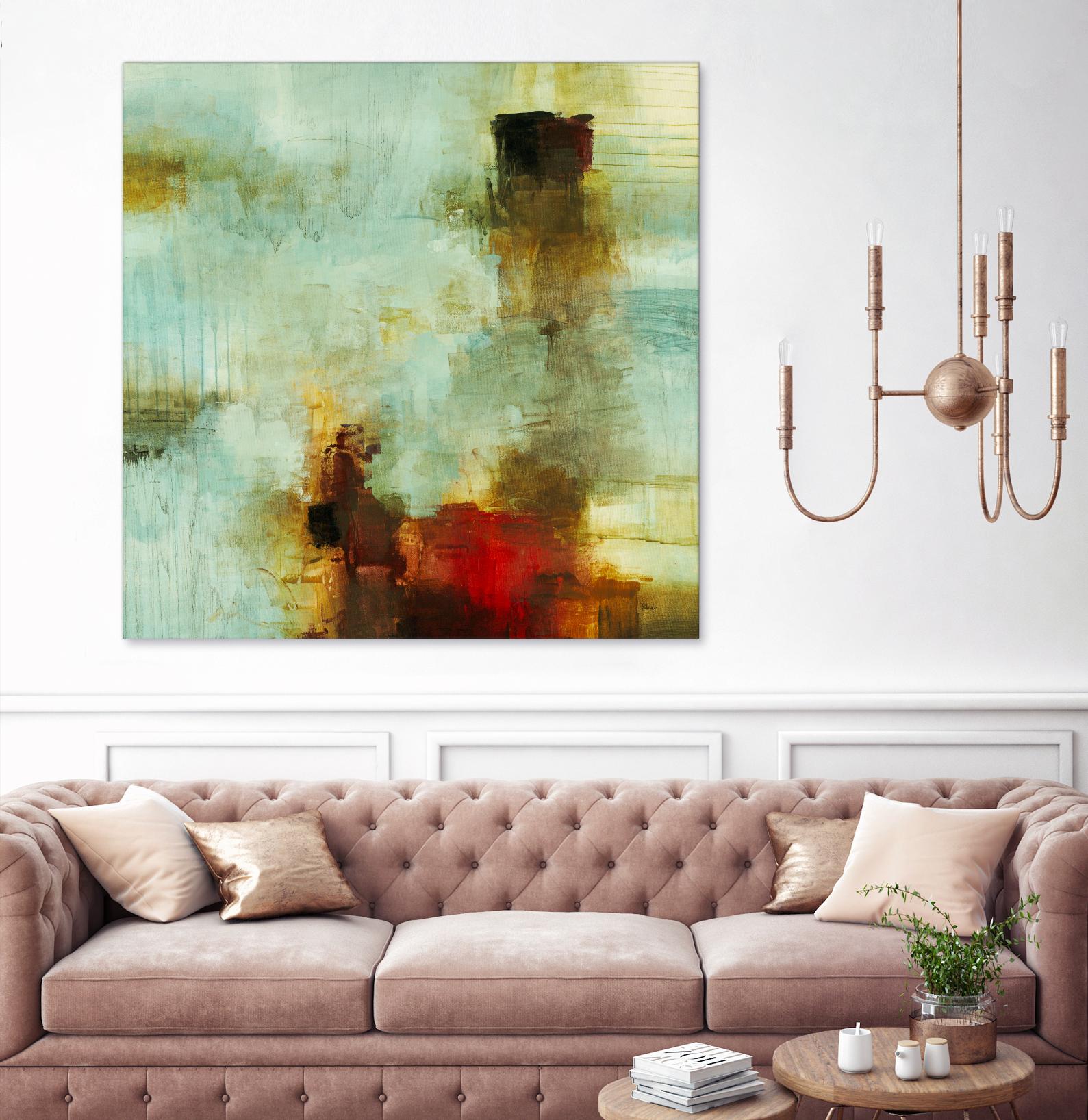 Blue Innocence I by Randy Hibberd on GIANT ART - red abstract