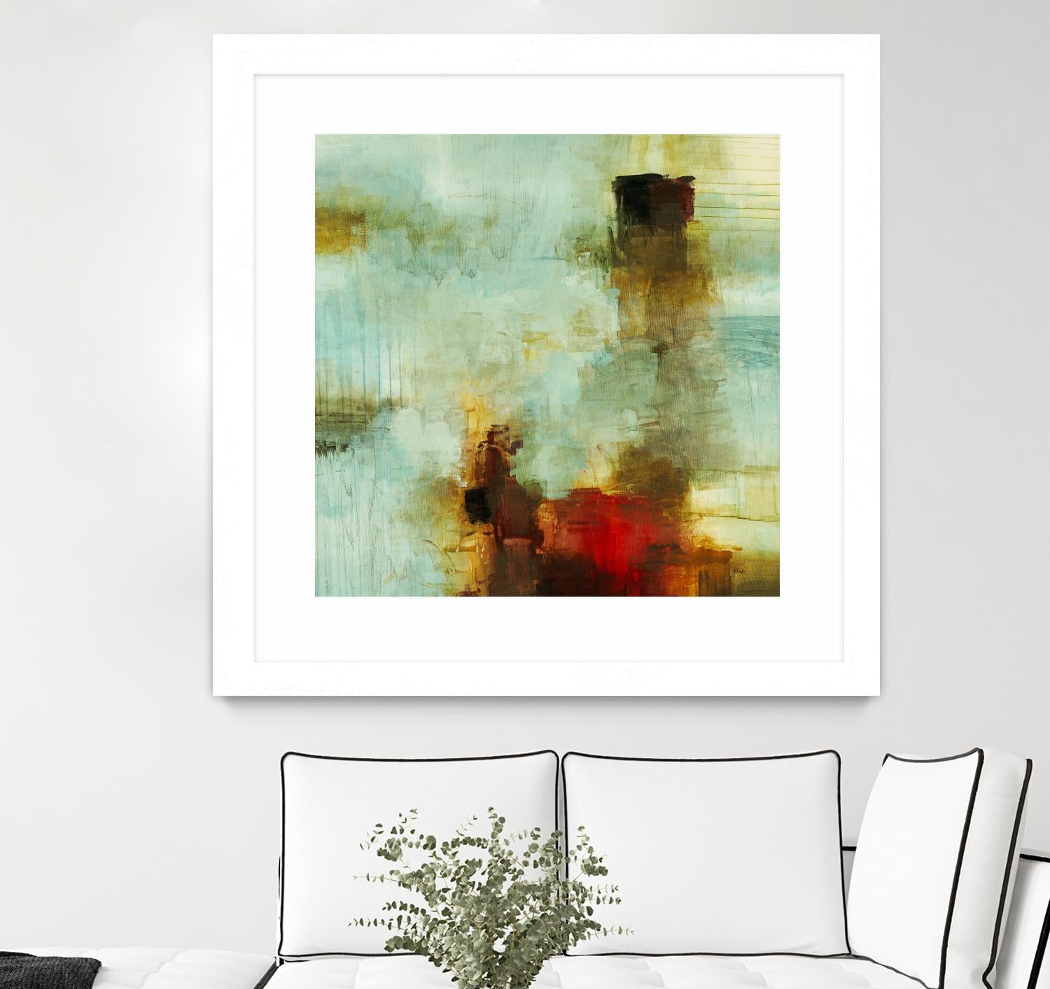 Blue Innocence I by Randy Hibberd on GIANT ART - red abstract