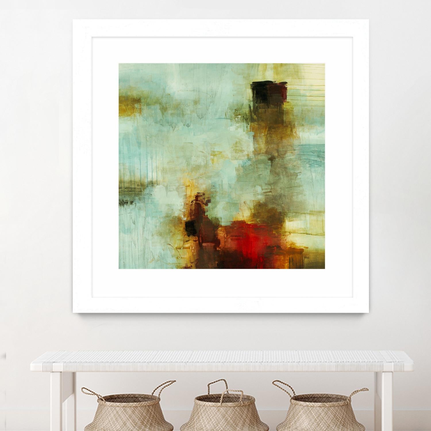 Blue Innocence I by Randy Hibberd on GIANT ART - red abstract