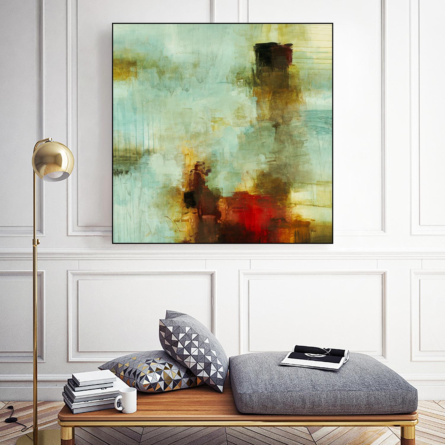 Blue Innocence I by Randy Hibberd on GIANT ART - red abstract