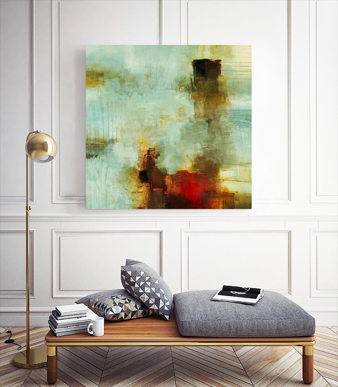 Blue Innocence I by Randy Hibberd on GIANT ART - red abstract