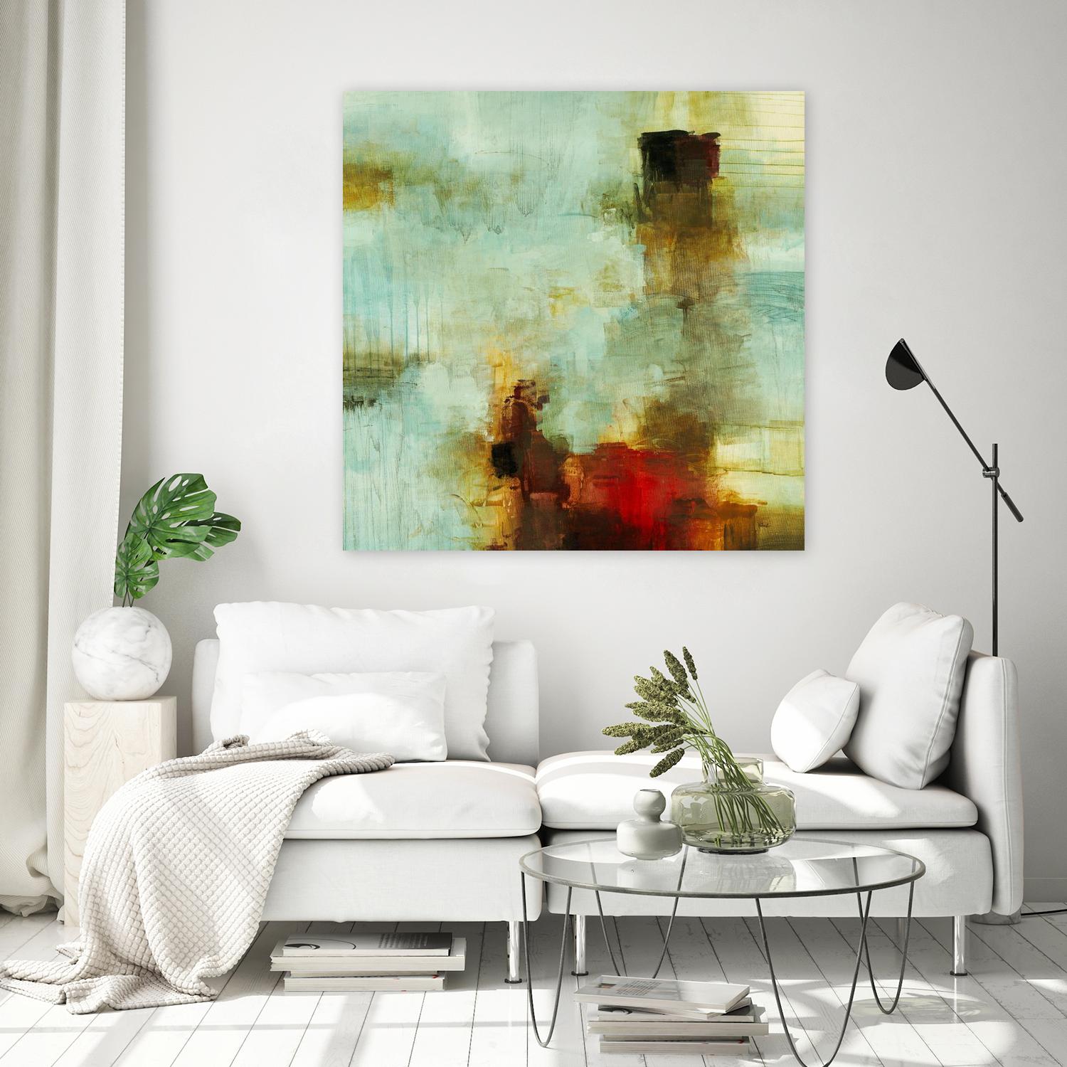 Blue Innocence I by Randy Hibberd on GIANT ART - red abstract