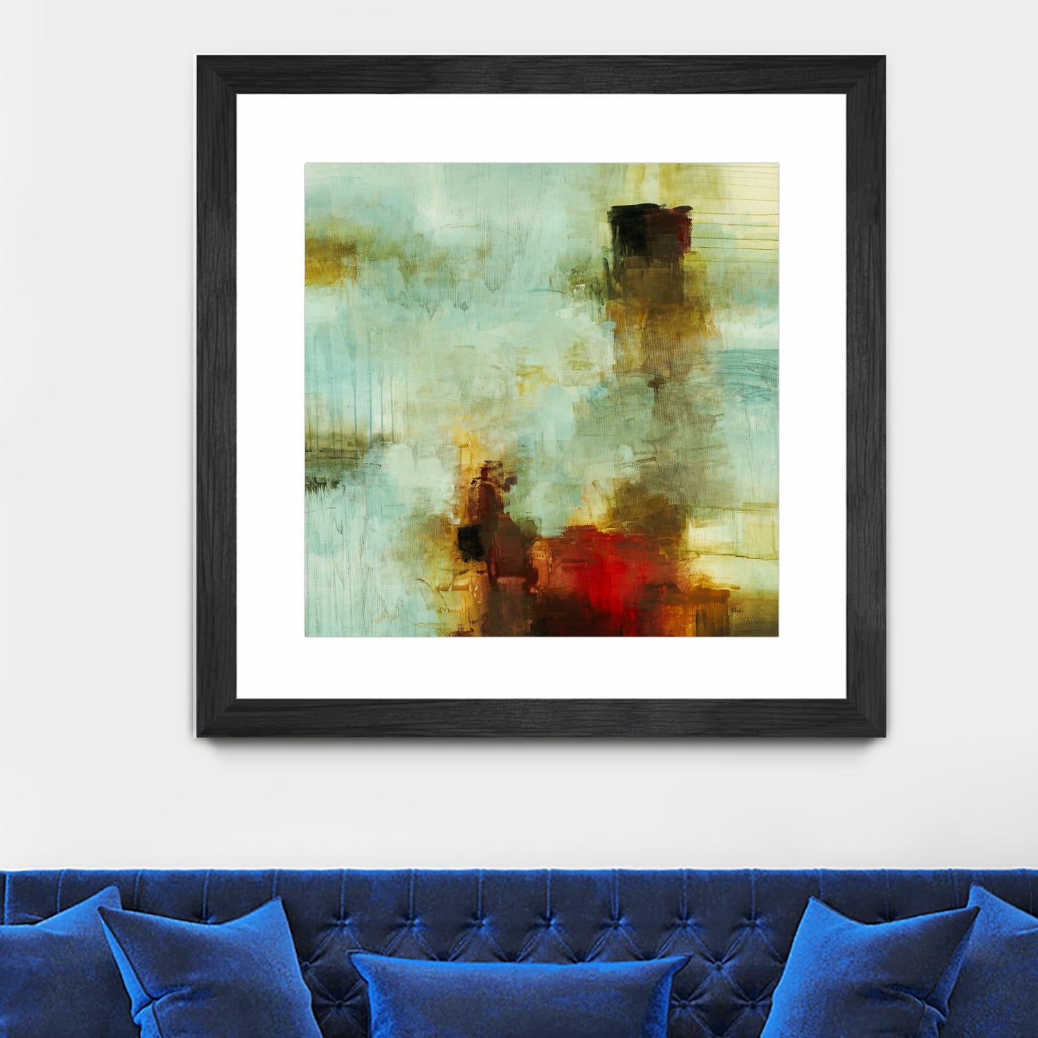 Blue Innocence I by Randy Hibberd on GIANT ART - red abstract