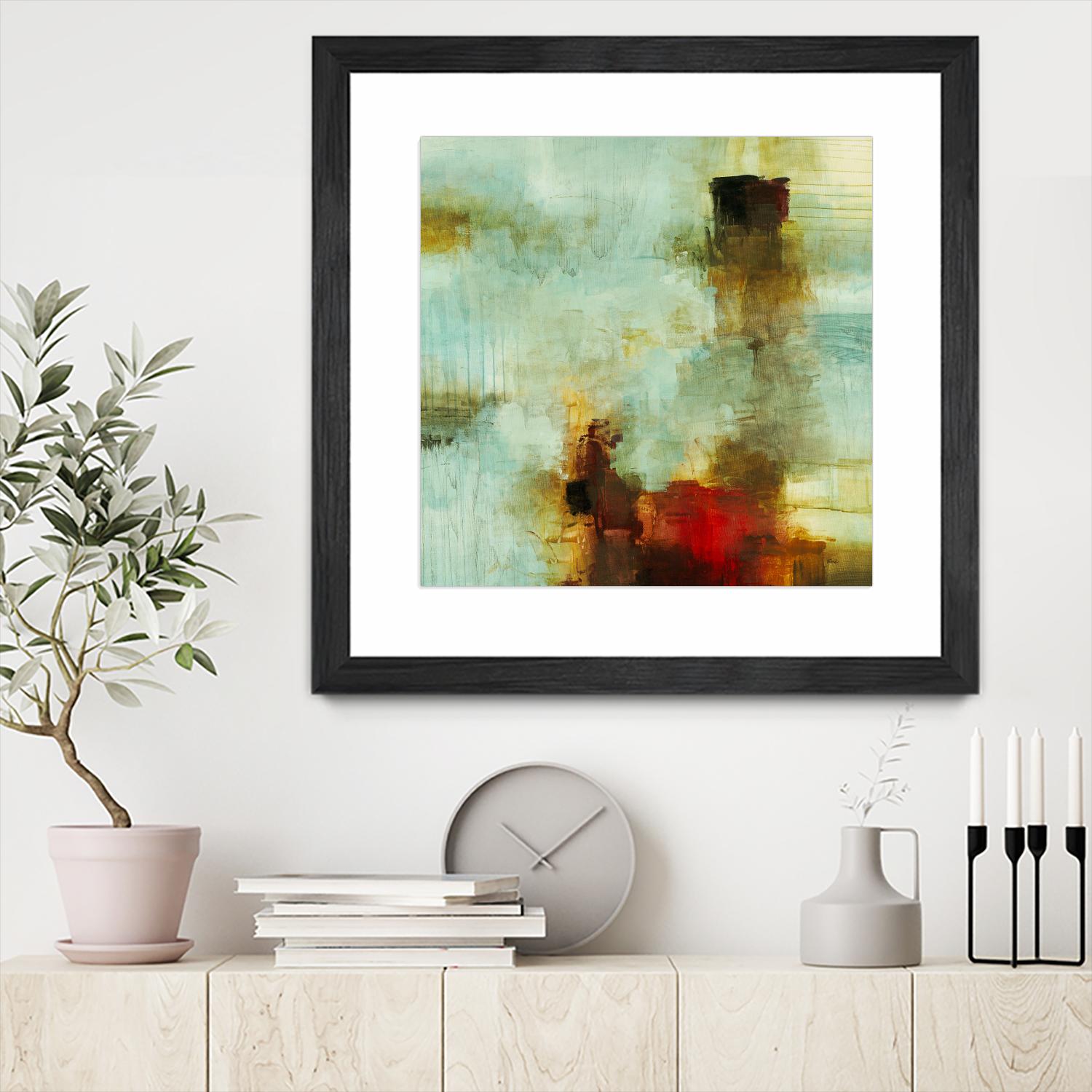 Blue Innocence I by Randy Hibberd on GIANT ART - red abstract