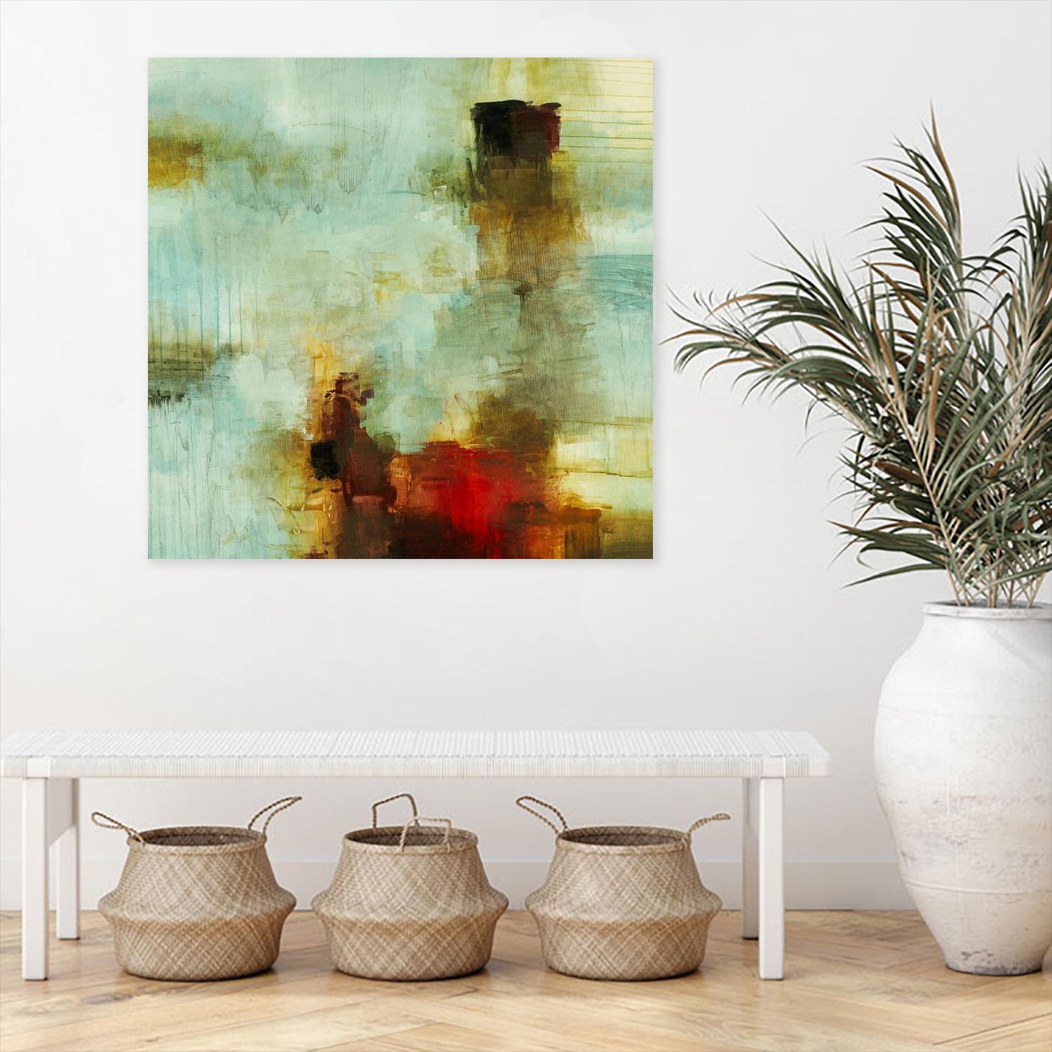 Blue Innocence I by Randy Hibberd on GIANT ART - red abstract