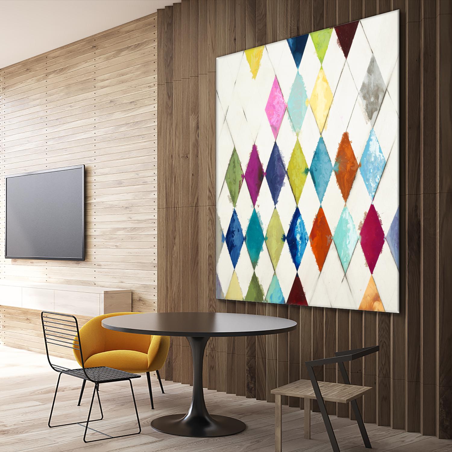 Diamonds by Randy Hibberd on GIANT ART - blue abstract