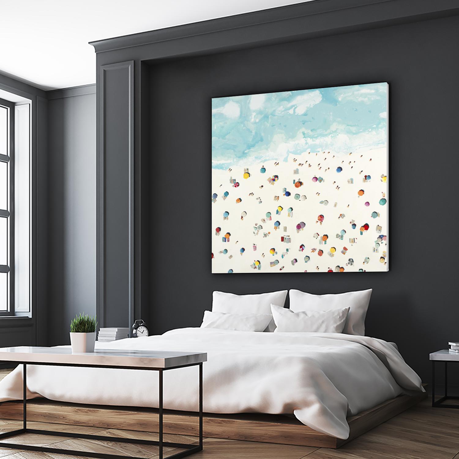 Beach Days by Randy Hibberd on GIANT ART - beige sea scene areal view