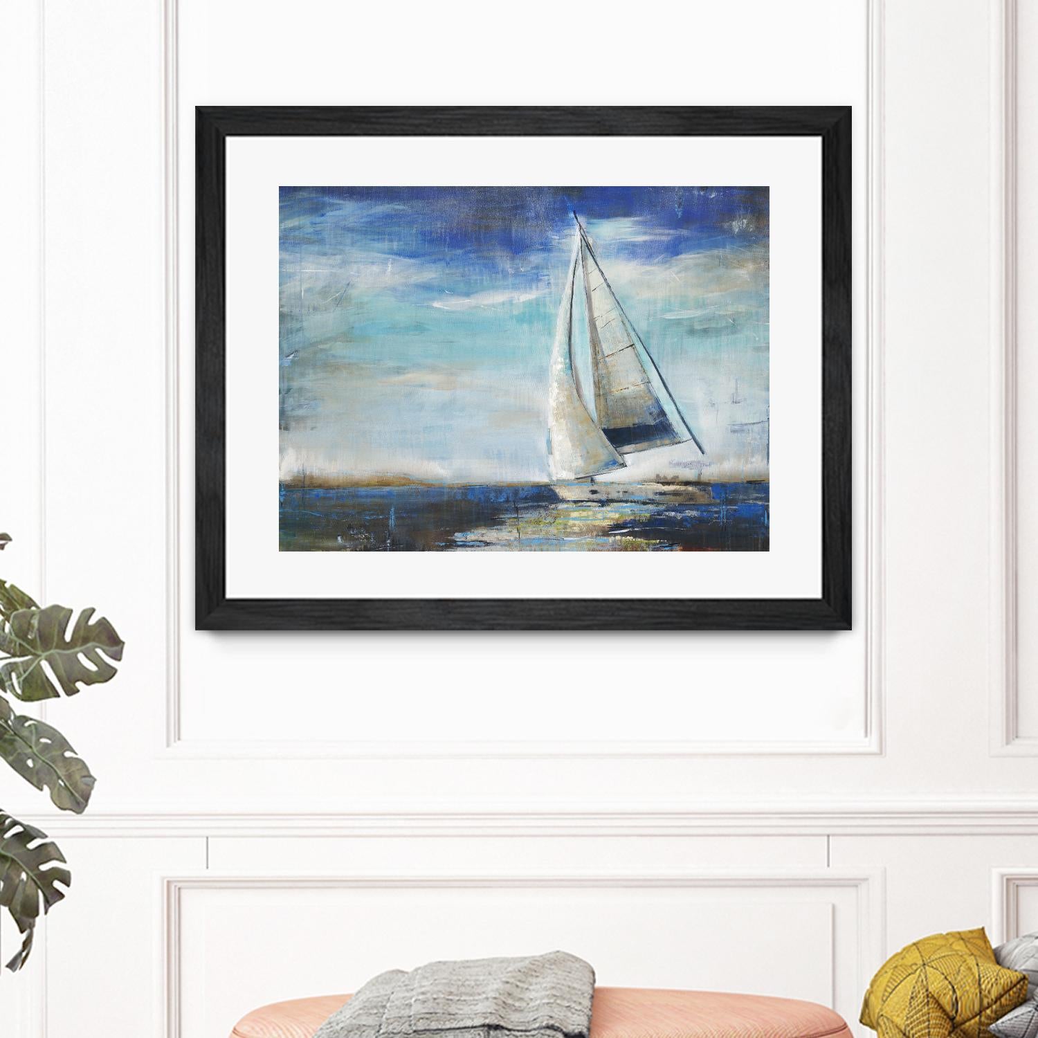 Sail Away by Liz Jardine on GIANT ART - white nautical