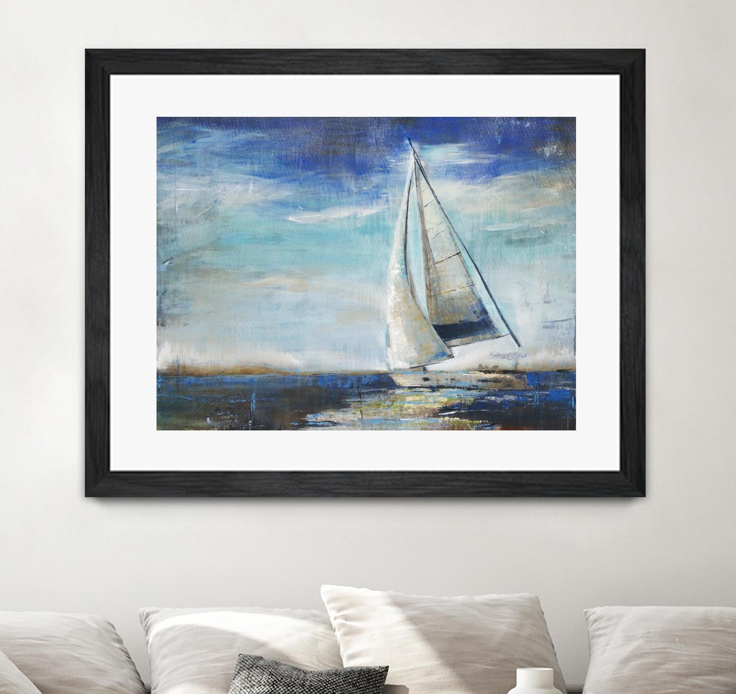 Sail Away by Liz Jardine on GIANT ART - white nautical