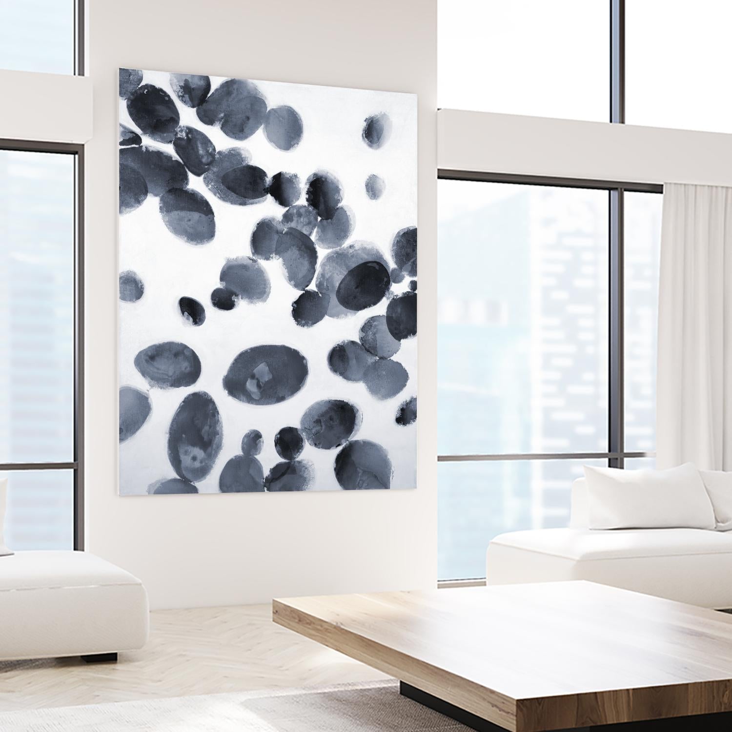 The Next Wave by Liz Jardine on GIANT ART - grays organic shapes