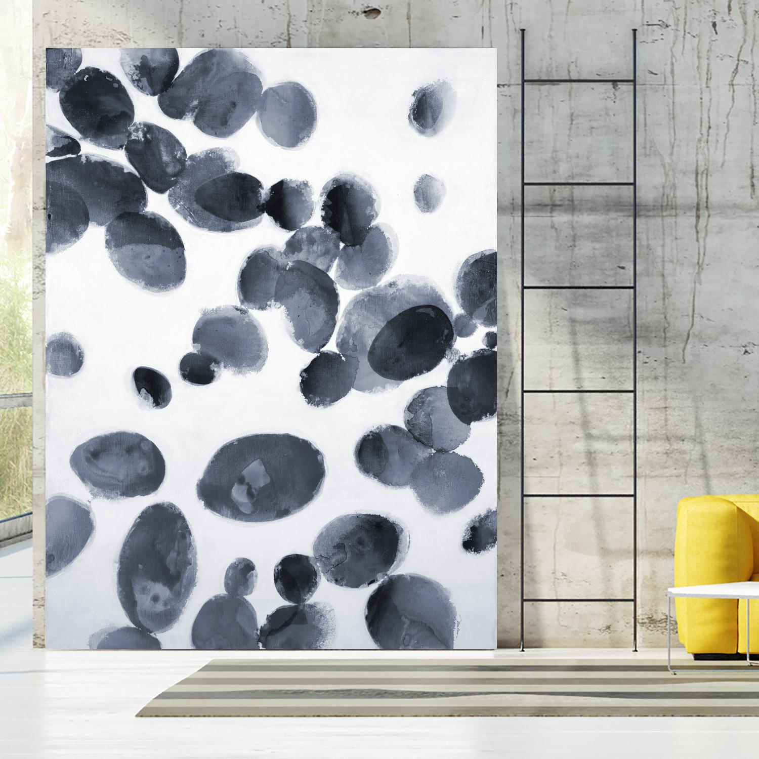 The Next Wave by Liz Jardine on GIANT ART - grays organic shapes