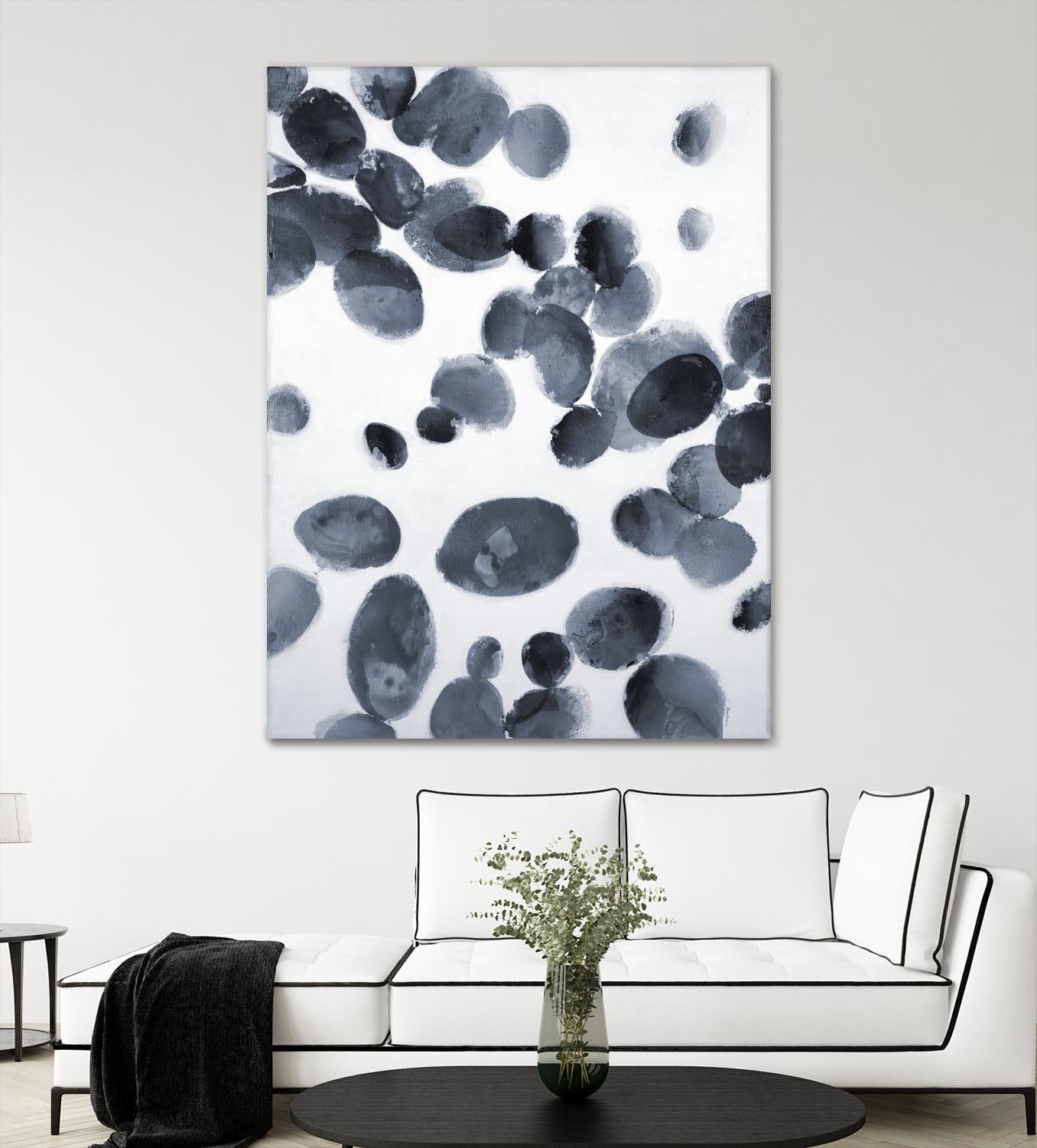 The Next Wave by Liz Jardine on GIANT ART - grays organic shapes