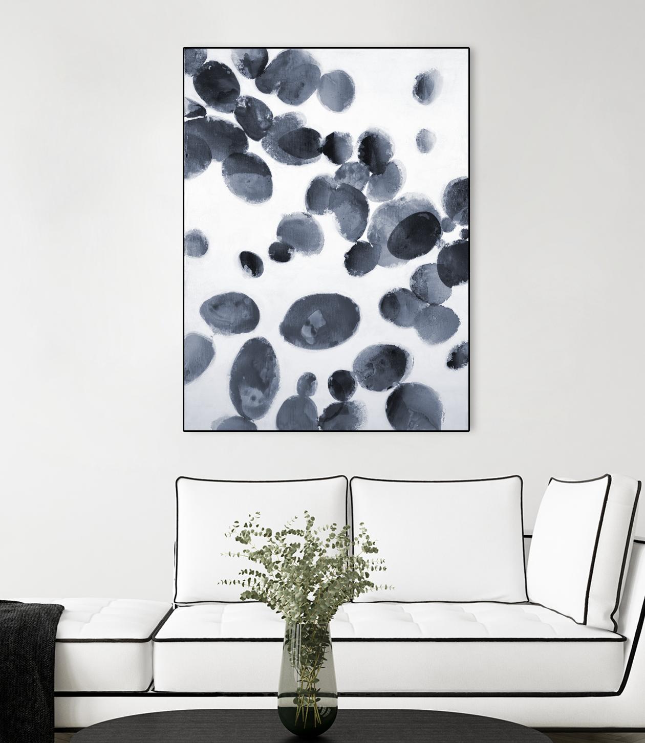 The Next Wave by Liz Jardine on GIANT ART - grays organic shapes