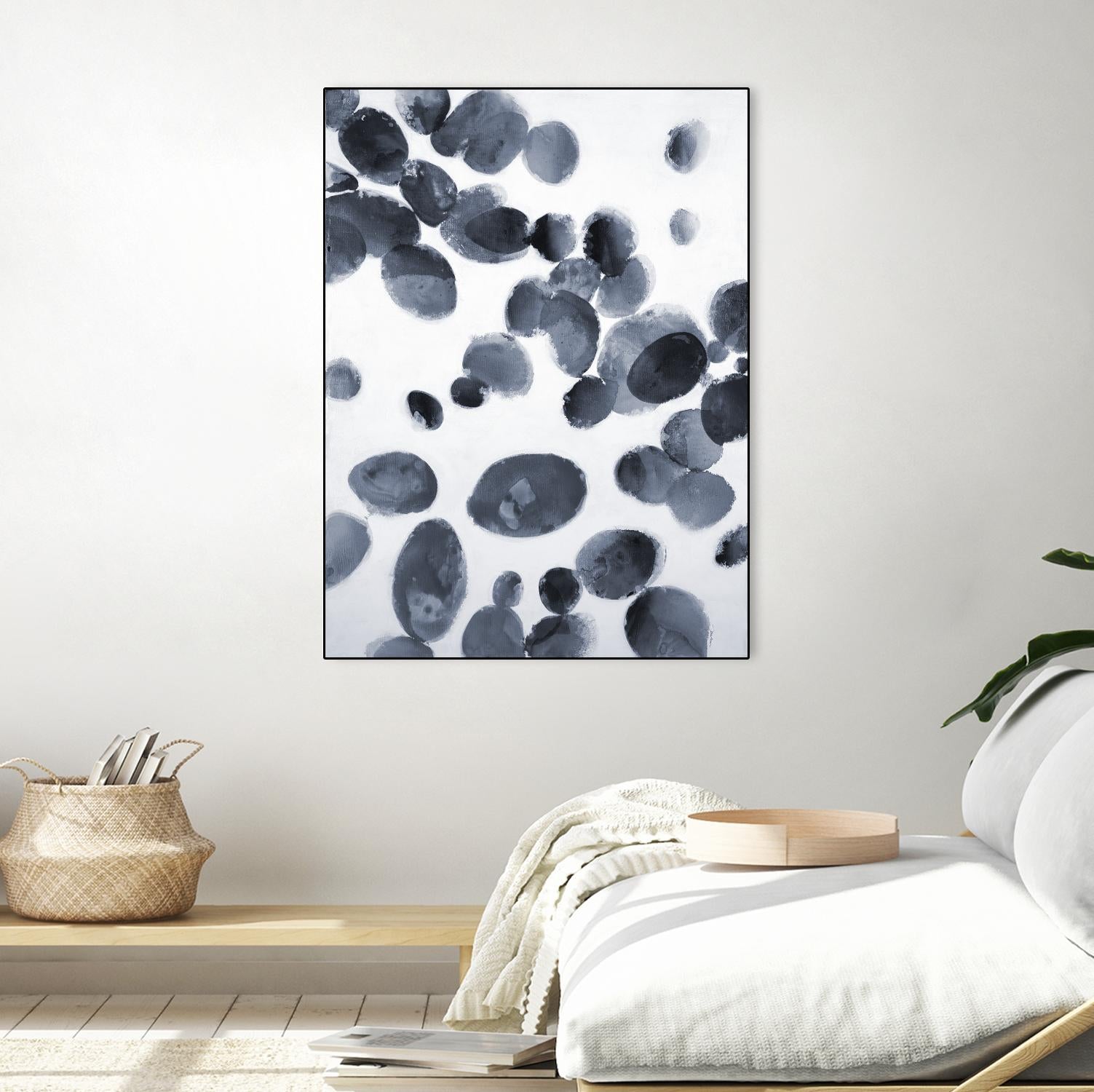 The Next Wave by Liz Jardine on GIANT ART - grays organic shapes