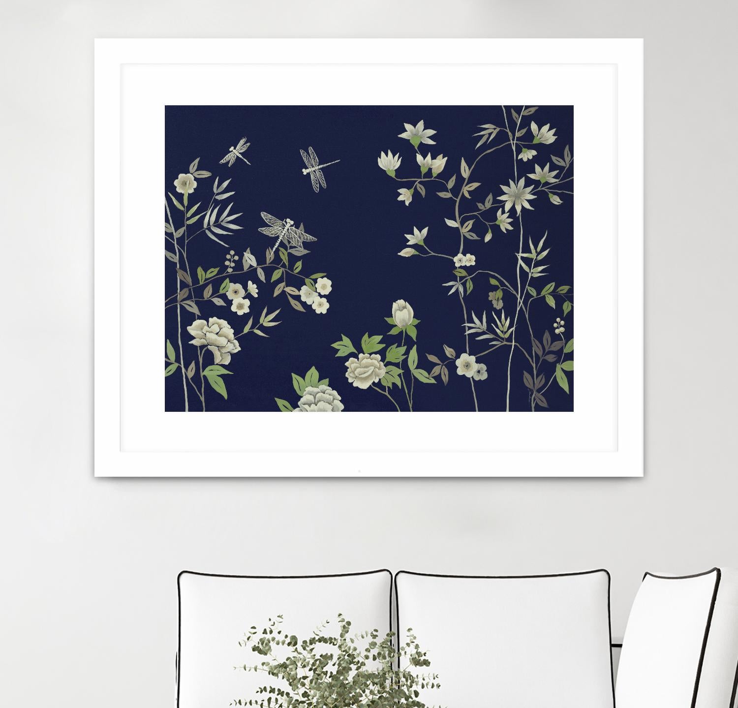 Silken Treasure II V6 by Liz Jardine on GIANT ART - blues florals