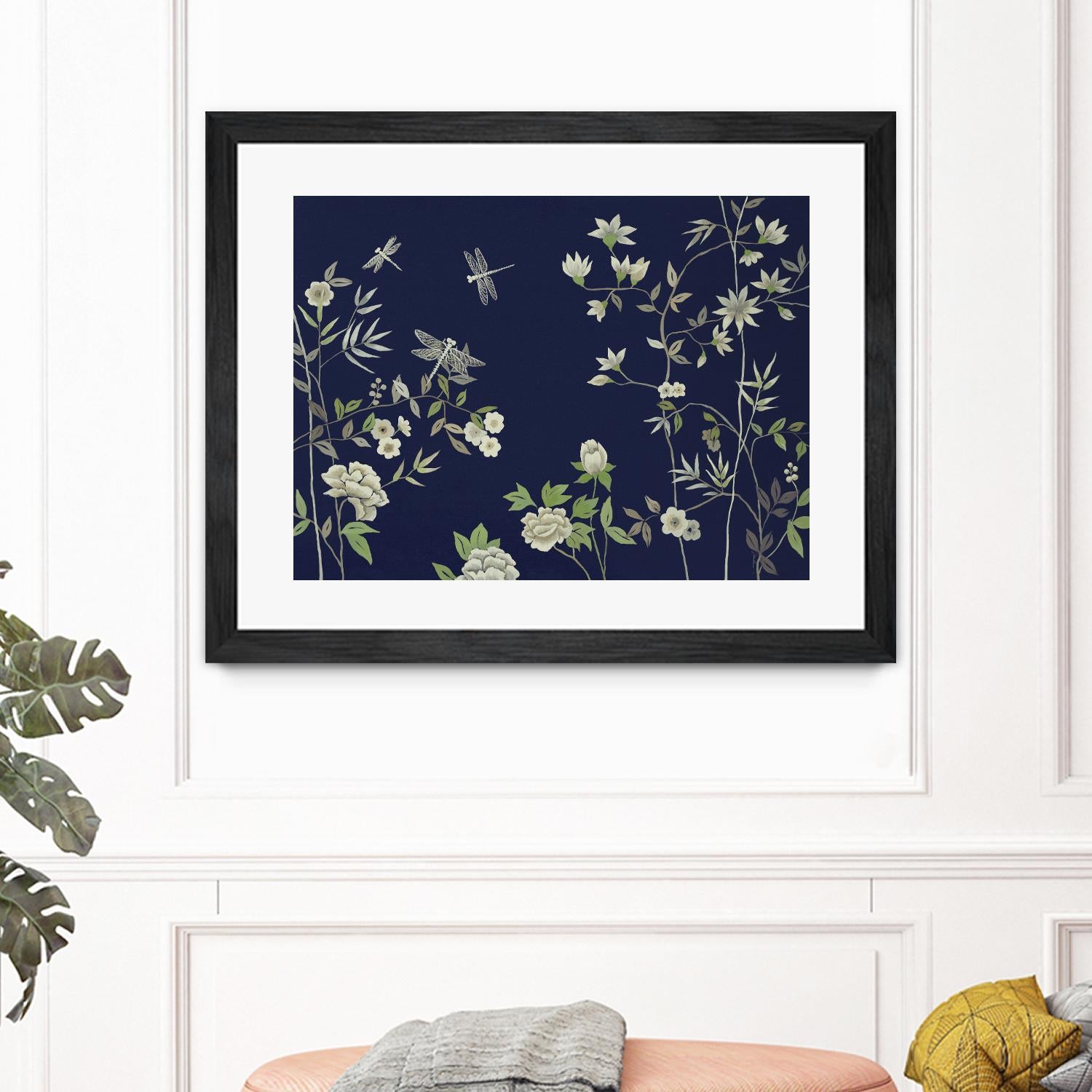 Silken Treasure II V6 by Liz Jardine on GIANT ART - blues florals